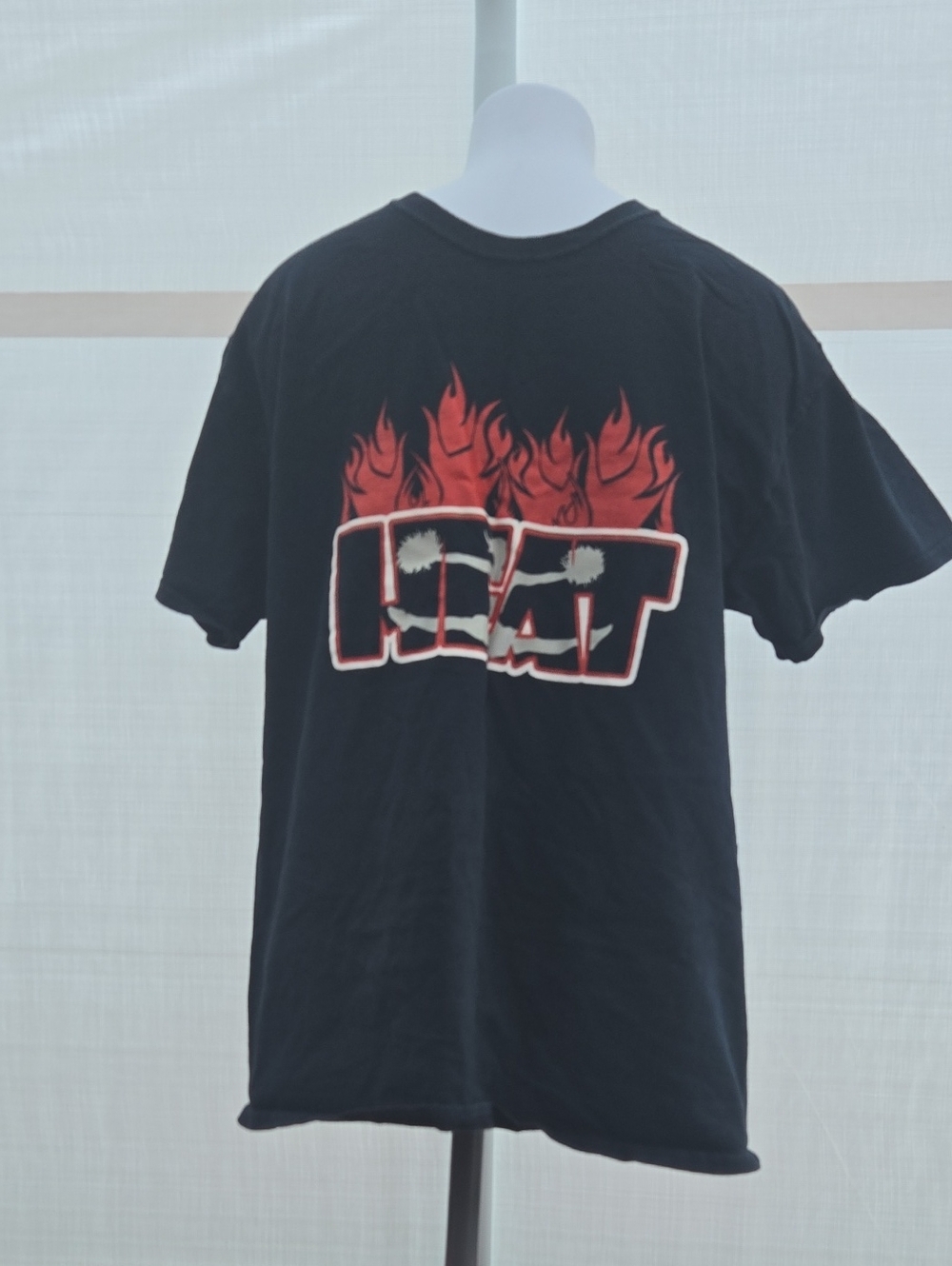 Gildan Black Tee with Red Flame HEAT Graphic